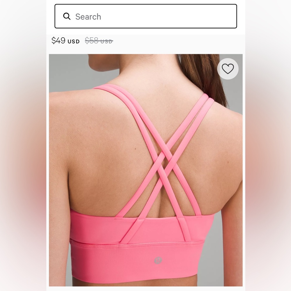 Lululemon energy bra